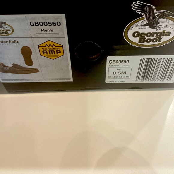 Brand new pair of georgia boots loafers size 8.5 M - Picture 1 of 3